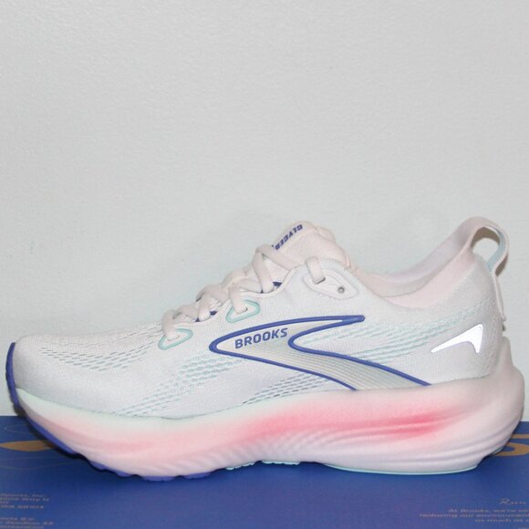 Brooks Glycerin 22 Running Shoes Womens 7 D 9.5 B White Pink Blue - Picture 3 of 7
